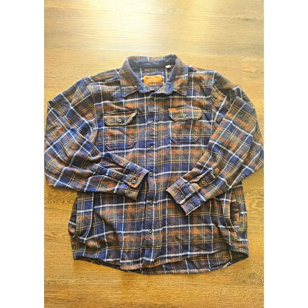 Orvis Flannel Shirt Jacket Shacket Men’s XXL Plaid Heavyweight EUC 1525